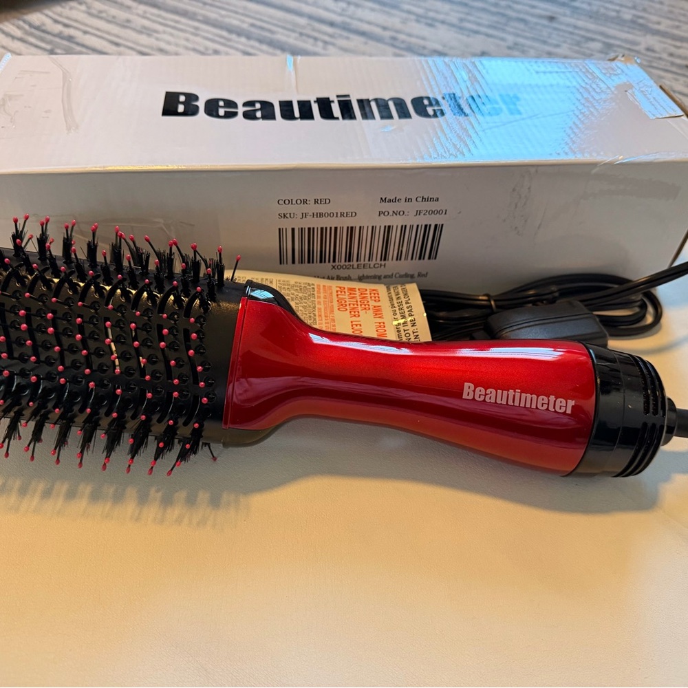 Red Hair Styling Brush